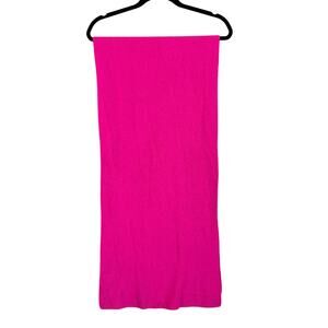 J.Crew Scarf Shawl Wrap Hot Pink 15X68 Ribbed Warm Winter Fashion Barbiecore